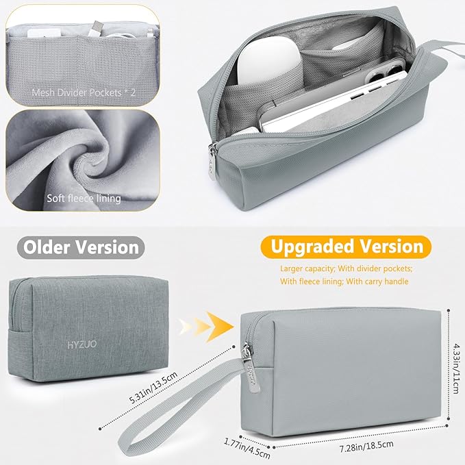 HYZUO 17-17.3 Laptop Sleeve Bag Set for 17" 17.3" HP/Lenovo/Dell/ASUS/Acer/LG/Toshiba/MSI Gaming Laptop/Razer Blade 17/18, Notebook Protective Case for Men Women, Rock Gray