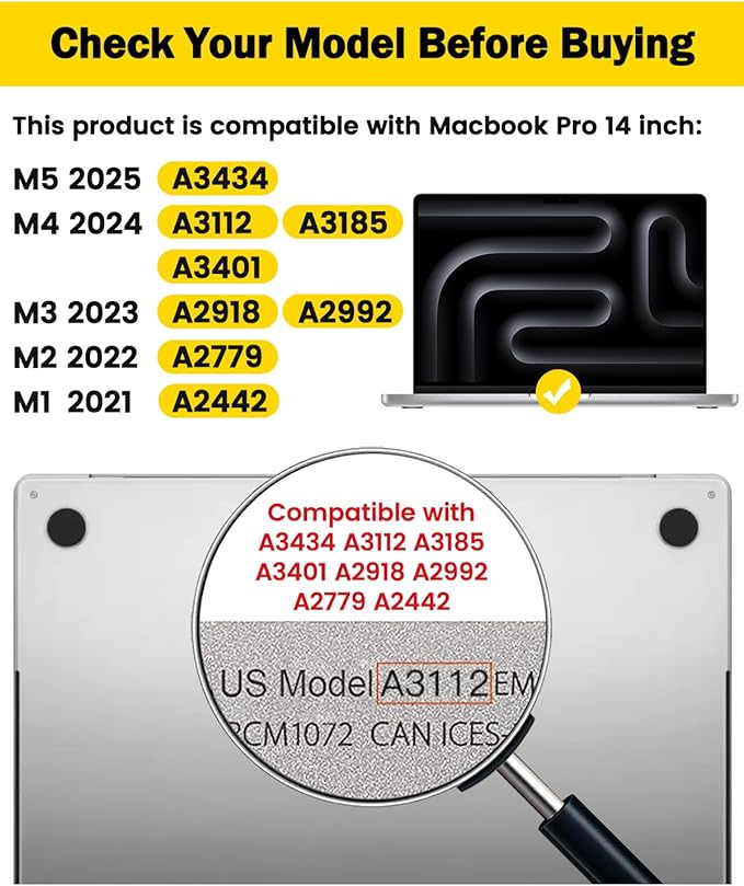 F FORITO 360° Privacy Screen Protector Compatible with MacBook Pro 14 inch (2025-2021, M5 M4 M3 M2 M1 Pro Max Chip), Anti Peeping Anti Glare and Anti Blue Light Laptop Privacy Screen Shield
