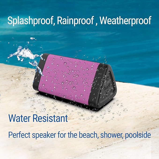OontZ Angle 3 (4th Gen) – Portable Bluetooth Speaker, 12W Stereo Sound, 24 Hour Playtime, Rich Bass, 100 Foot Wireless Range, Waterproof, Home, Outdoor, Travel, Great Gift (Pink)