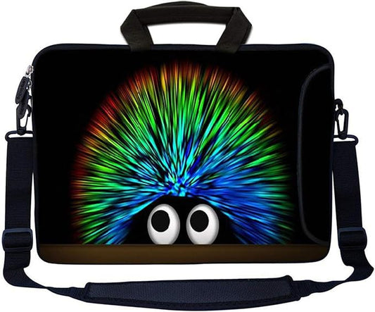 LSS 13.3 inch Laptop Sleeve Bag Notebook with Extra Side Pocket, Soft Carrying Handle & Removable Shoulder Strap for 12" 12.1" 13" 13.3" Apple MacBook Air, GW, Acer, Aspire Asus, Dell, HP, Sony,