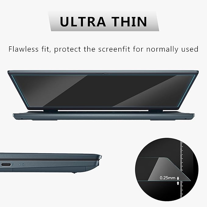 2Pack 11.6" Universal Laptop Screen Protector Tempered Glass Compatible with HP/Dell/Acer/ASUS/Samsung/Lenovo/MSI/Toshiba/LG/Razer Blade 16:9 Aspect Ratio Screen, Bubble Free,Anti Scratch Ultra-Clear