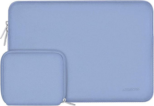 MOSISO Laptop Case 15 inch, 15 inch Laptop Sleeve Bag Compatible with MacBook Air M5 A3448 M4 A3241 M3 A3114 M2 A2941 2026-2023, Dell XPS, Neoprene Computer Sleeve Bag with Small Case, Serenity Blue