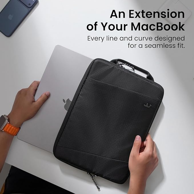 tomtoc Slim & 360° Protective Laptop Sleeve for 14-inch MacBook Pro M5 Pro/Max (2026) A3426 A3427 A3434, M4/M3/M2/M1 A3112 A3401 A3185, Water-Resistant Case with CornerArmor, Fits 13.8" Surface Laptop