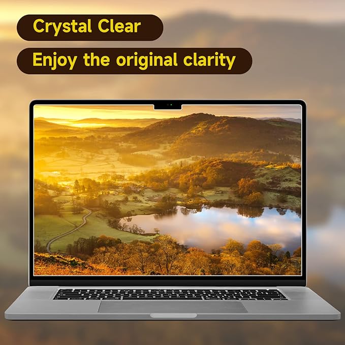 2 Pack Anti Glare Screen Protector Compatible with MacBook Air 13.6/13'' (2022-2026, M2/M3/M4/M5) | Matte Anti Glare Film | Anti Scratch Protector | for Mac 13in
