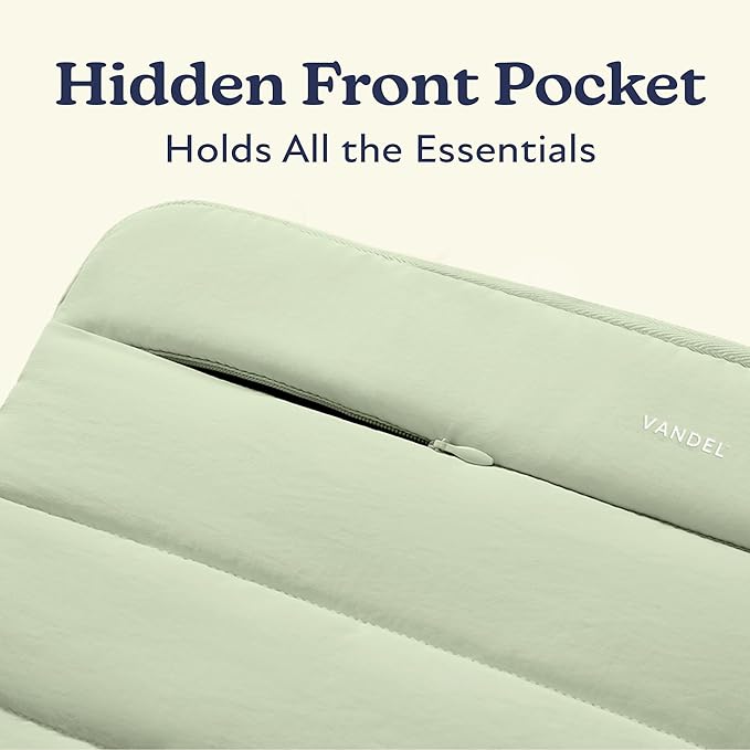 Vandel Puffy Laptop Sleeve Case for 13-14 inch Laptop Sleeve Bag Case 13.3 Inch with Zipper Pocket, Compatible with MacBook Air 13, Pro 14/13 iPad Pro 12.9, HP Dell ASUS, Computer Bag Cover