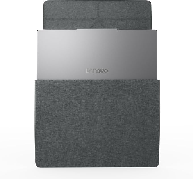 Lenovo Yoga Tote Sleeve Case for Laptops with 16-inch Display, Multi-Compartment Organizer with Convertible Stand, Lightweight Protective Polyester & Microfiber Sleeve, Luna Grey