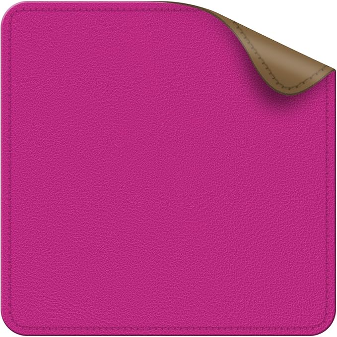 Dual Sided Leather Desk Mat - Waterproof Desk Pad - Ideal for Large Mouse Pad and Desk Mats on Top of Desks (Rose, 11"*8")