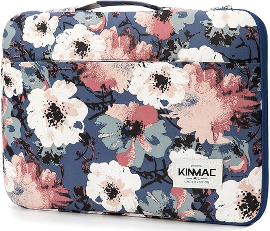 Kinmac 360° Heavy Duty Protective Laptop Computer Sleeve case Bag Cover with Handle for MacBook Pro 14 inch,14 inch-14.4 inch HP Lenovo Dell ASUS Acer Laptop (Camellia)