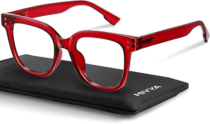 miyya Blue Light Glasses for Women & Men – Oversized UV & Blue Light Blocker Chunky Frames, Stylish Eyewear Accessories