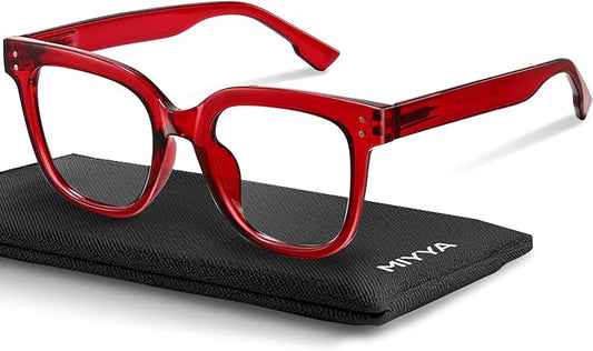 miyya Blue Light Glasses for Women & Men – Oversized UV & Blue Light Blocker Chunky Frames, Stylish Eyewear Accessories