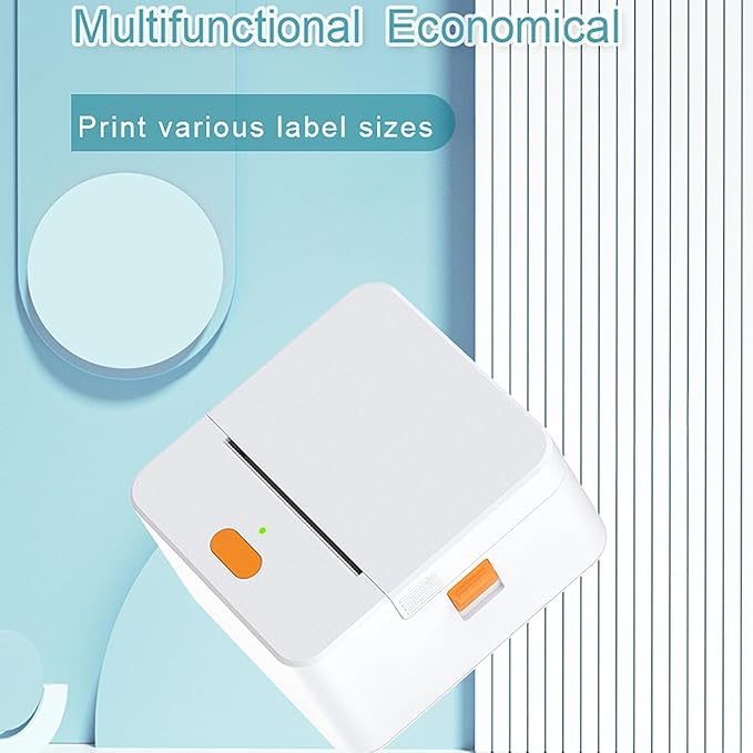 Label Maker Machine with Tape P1 2 Inch Thermal Portable Bluetooth Shipping Label Printer Sticker Maker Labeling Machine Home Office School Business Use Rechargeable Battery Included White