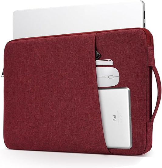 17-17.3 inch Laptop Sleeve Case for HP Pavilion 17/ Envy 17/ Dell Inspiron/Lenovo IdeaPad ThinkPad/LG Gram/MSI/ASUS ACR Notebook/Razer Blade Pro 17 Computer Bag, Wine Red