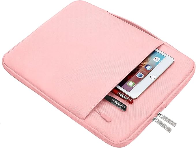 MOSISO Laptop Case 16 inch, 15-15.6 inch Laptop Sleeve with Handle Compatible with MacBook Pro 16 inch, HP, Acer, Dell, Lenovo, ASUS Notebook, Polyester Multifunctional Computer Bag, Chalk Pink