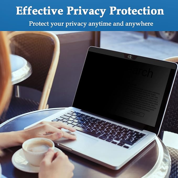 Magnetic Privacy Screen Designed for MacBook Pro 13 Inch (2016-2022, M1,M2) & MacBook Air 13In (2018-2021, M1), Removable Matte Anti Glare Blue Light Filter HD Clarity 13.3" Mac Laptop Private Shield