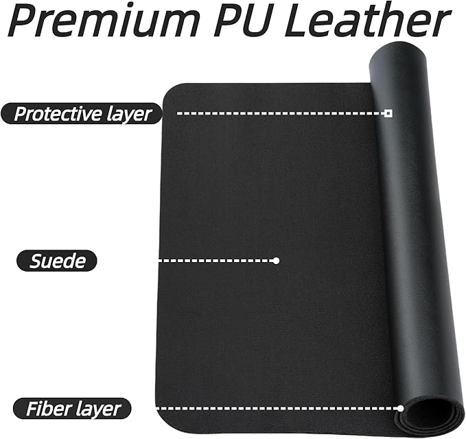 Desk Pad Mat PU Leather Non-Slip Water-Resistant Desk Matt for Desktop