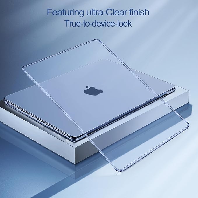 MOSISO Compatible with MacBook Neo Case 13 inch 2026 Release Model A3404 with A18 Pro Chip, Ultra-Thin Protective Crystal Hard Shell Case&Keyboard Cover&Screen Protector, Indigo