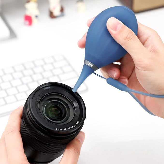 JJC Camera Air Blower for Digital SLR Mirrorless Camera Sensor CCD CMOS Lens Filter, Lens Blower with Lanyard for Outdoor Travel Cleaning-Clear Blue - Image 9