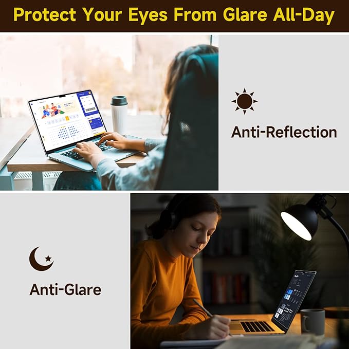 2 Pack Anti Glare Screen Protector Compatible with MacBook Air 13.6/13'' (2022-2026, M2/M3/M4/M5) | Matte Anti Glare Film | Anti Scratch Protector | for Mac 13in