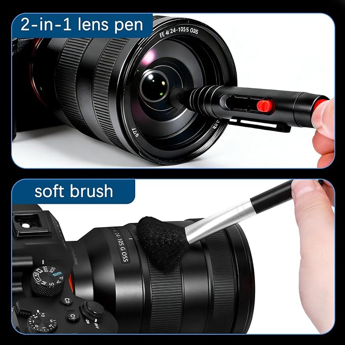 Camera Cleaning Kit for DSLR & Mirrorless Cameras - Camera Accessories Lens, Sensor & Camera Lens Cleaning Kit, Perfect Photographer Gifts, Canon, Sony A7III Accessories Sensor Cleaning kit - Image 4