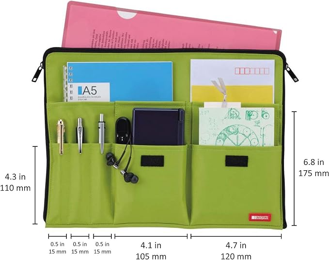 LIHITLAB Laptop Sleeve with Storage Pockets (Bag-in-Bag), 10 x 13.8 Inches, Black (A7554-24)