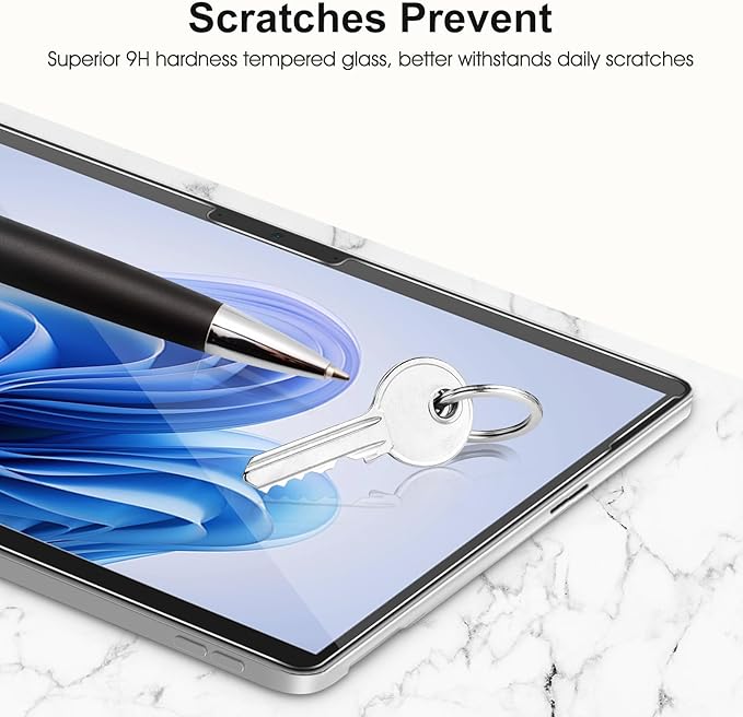SPARIN [2 Pack] Screen Protector for Surface Pro 11 2024/Microsoft Surface Pro 9/Surface Pro 10/Surface Pro 8/Surface Pro X, [13 inch], 9H Tempered Glass/Support Surface Pen