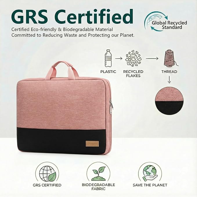 bagasin Laptop Sleeve Case 13 13.3 inch for MacBook Air M2/M1 2022-2018, MacBook Pro 2022-2016 M2 M1, 12.9 iPad Pro 6-3 Gen, Water Resistent Laptop Bag