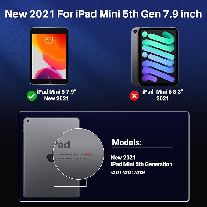 ZOEGAA iPad Mini 5 Privacy Screen, Privacy Screen Protector Compatible with iPad Mini 5 (2019) and iPad Mini 4, Anti Blue Light Matte (PET)