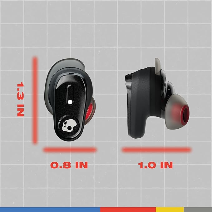 Skullcandy Method 360 ANC Wireless Earbuds, Sound by Bose, Bluetooth Headphones, Premium Noise Cancelling, Up to 40 Hrs Battery, Sweat and Water Resistant, Microphone for iPhone Android - Primer