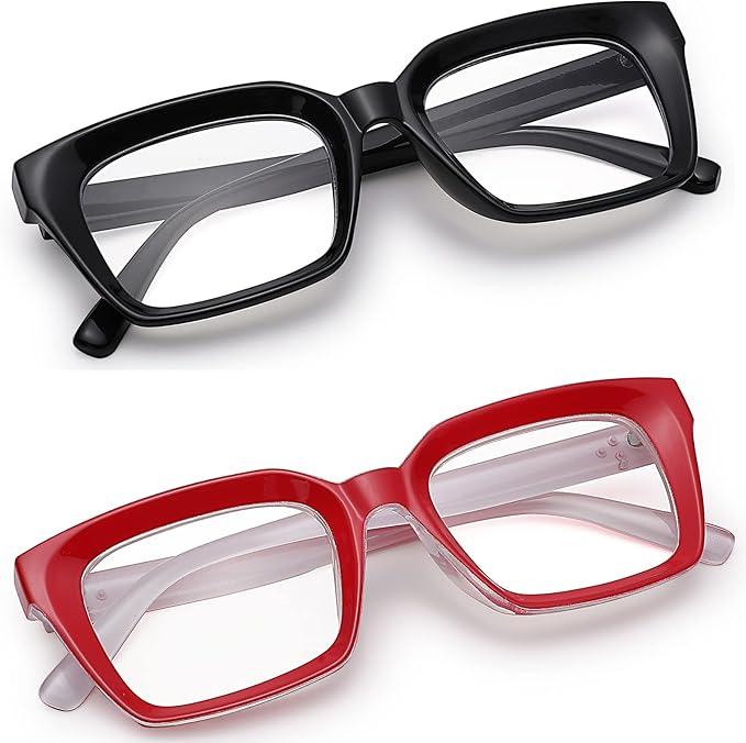 COASION Blue Light Blocking Eyeglasses Classic Thick Square Rim Frame Eyewear for Women Men