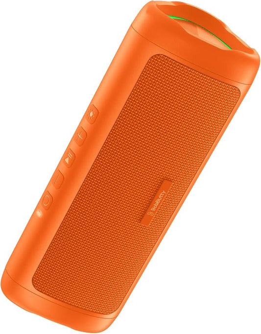 Bluetooth Speaker with HD Sound, Portable Wireless, IPX5 Waterproof, Up to 20H Playtime, TWS Pairing, BT5.3, for Home/Party/Outdoor/Beach, Electronic Gadgets, Birthday Gift (Orange)