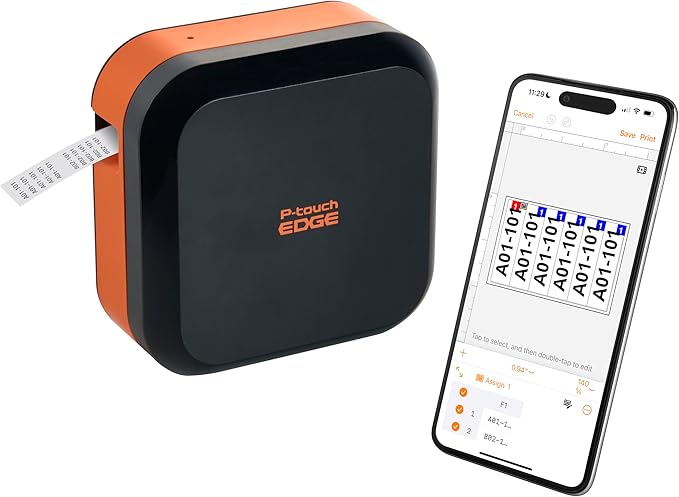 Brother PT-E720BT Portable Industrial Label Printer, Bluetooth®, Pro Label Tool App for Industrial Formats, Optional Hands-Free Accessories, Rechargeable Battery, Up to ~1-Inch Durable Labels