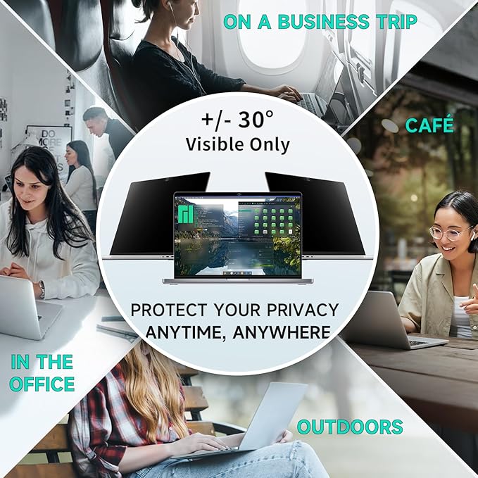 Magnetic Privacy Screen for MacBook Air 13.6/13 Inch (2022-2026, M2, M3, M4, M5),Removable Anti Glare Blue Light Filter for Mac 13.6In Laptop Privacy Filter Shield Protector
