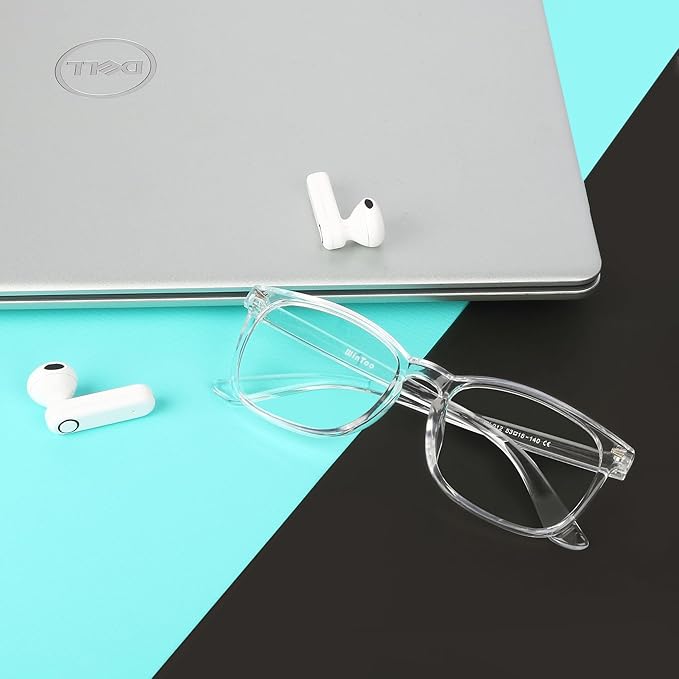 Blue Light Glasses for Woman Men | 99% Blue Light Blocking Glasses | Computer Glassess | Gaming | TV Phone Screen Reader Square Frame | Anti Eyestrain & UV Glare,1 Pack