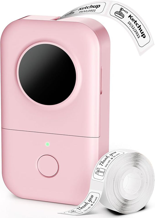 Phomemo Label Maker Machine, D30 Portable Handheld Bluetooth Mini Label Printer, Multiple Templates Smartphone Thermal Small Label Makers for Kid School Items, Classroom Teacher Supplies, Easy to Use