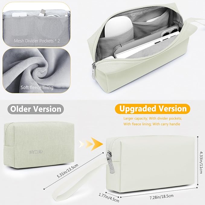 HYZUO 14-15 Inch Laptop Sleeve Bag Set for MacBook Air 15 M5 A3448 M4 M3 M2 2026-2023, MacBook Pro 15, XPS 14/15 Plus, 15" Surface Laptop, Notebook Case for 14" HP Lenovo Asus Acer, Beige