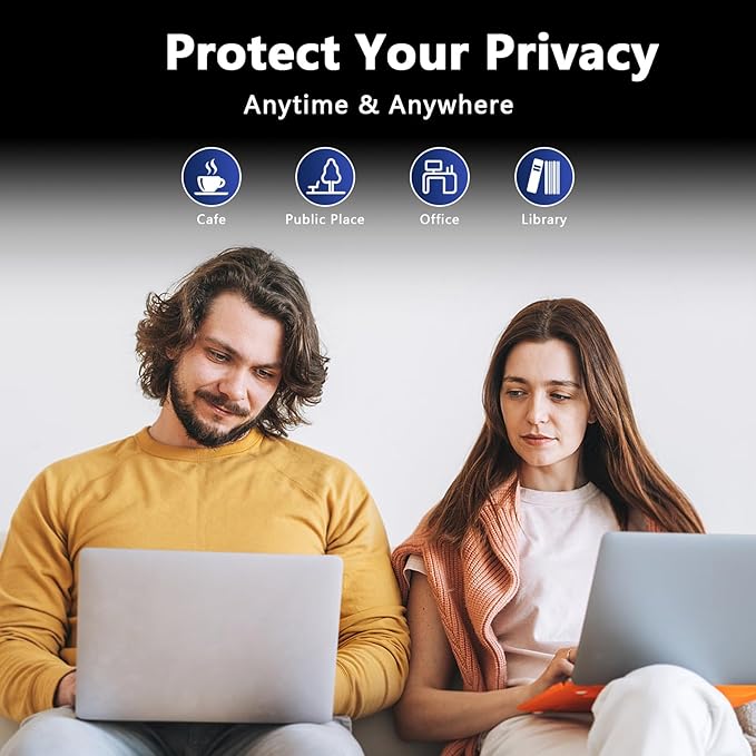 Magnetic Privacy Screen for Macbook Pro 16 Inch (2021-2024, M1, M2, M3, M4), Removable Anti Glare Blue Light Macbook Pro Screen Protector, 360° Anti Spy and Easy Install Shield