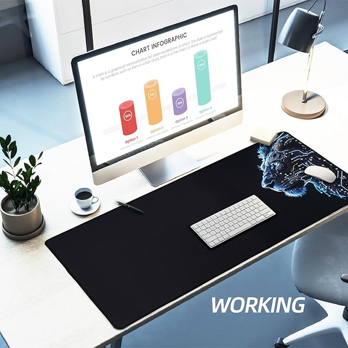 XXL Gaming Mouse Pad 35.4x15.7 Professional Large Mouse Pad & Computer Game Mouse Mat-90x40 Lioncmh