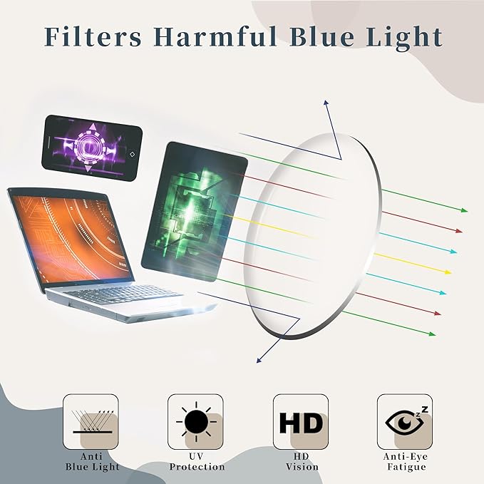 FEISEDY Women Cat Eye Blue Light Blocking Glasses Trendy Cateye Design for Daily Wear B0350