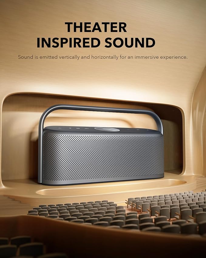 Soundcore Motion X600 by Anker Portable Bluetooth Speaker, Hi-Res Spatial Audio with Wireless 50W Sound, IPX7 Waterproof, Pro EQ, AUX-in, Speaker for Home, Office, Backyard and Bathroom Use (Green)