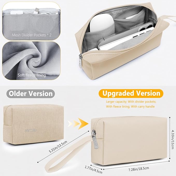 HYZUO 13.3-14 Inch Laptop Sleeve Bag Set for MacBook Pro 14 M5/M4/M3/M2/M1 Pro/Max A3426 A3427 2026-2021, MacBook Air/Pro 13.3, 13.5-13.8" Surface Book/Laptop, Notebook Case for 13.3" HP, Sand