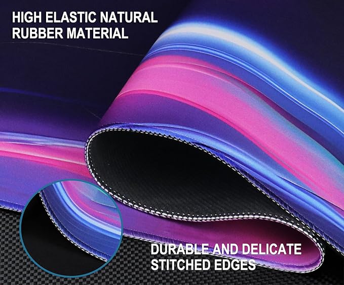 Large Extended Gaming Mouse Pad, 31.5" x15.7" Large Mat with Superior Micro-Weave Cloth, Water Resist Keyboard Mousepad with Non-Slip Base, Laptop Pad for Office Home Gaming, Space