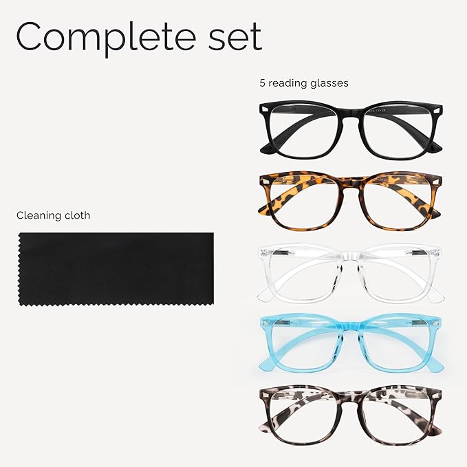 CCVOO 3.25 Reading Glasses for Women, Eye glasses, Blue Light Readers for Women, Cheaters