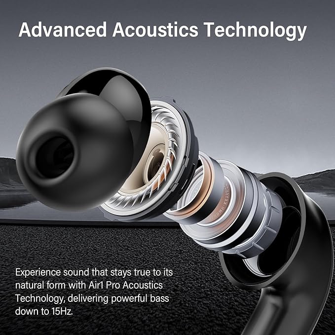 Hybrid Active Noise Canceling Wireless Earbuds, 6 Mics ENC Clear Call Ear Buds, Hi-Res Audio Deep Bass Bluetooth 5.4 Headphones, 48H Playtime, IP7, 8 EQ Modes, Multipoint Connection