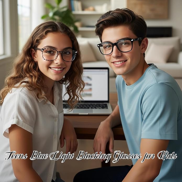 CHEERS DEVICES Blue Light Blocking Glasses for Kids Boys Girls Teens - Computer Glasses with Unbreakable Frame and Anti-Glare