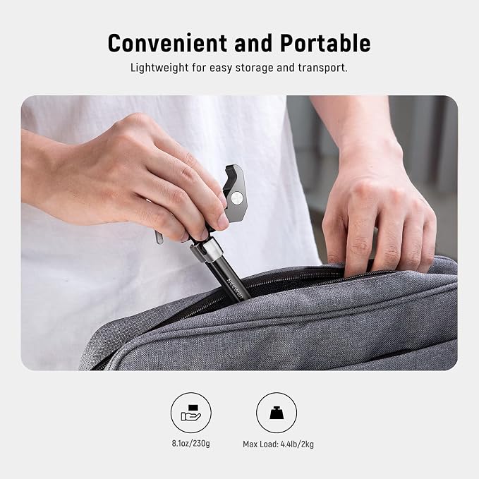 NEEWER 9.8"/25cm Adjustable Magic Arm with Super Clamp, 1/4" & 3/8" Threads, 1/4" Screws for Flash/LED Light/Microphone/Monitor, Compatible with SmallRig Camera Cage, Max Load: 4.4lb/2kg, ST25C - Image 7