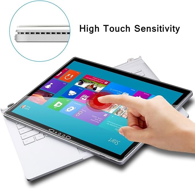 Megoo Screen Protector for Surface Book 2/3 15 Inch, Tempered Glass/Easy Installation/Scratch resistant, Compatible with Microsoft Surface Pen