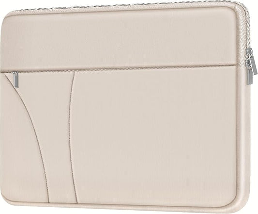 Laptop Case 14 inch, Slim Traveling Laptop Sleeve Cover with Zippered Pocket, Shockproof Protective Carrying Briefcase Computer Bag for 14" MacBook Air/Pro, HP, Dell, Lenovo, Acer, Light Pink