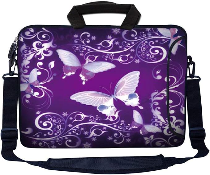 LSS 13.3 inch Laptop Sleeve Bag Notebook with Extra Side Pocket, Soft Carrying Handle & Removable Shoulder Strap for 12" 12.1" 13" 13.3" Apple MacBook Air, GW, Acer, Aspire Asus, Dell, HP, Sony, T