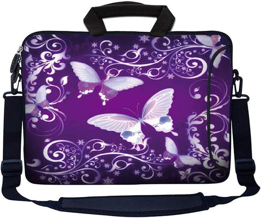 LSS 13.3 inch Laptop Sleeve Bag Notebook with Extra Side Pocket, Soft Carrying Handle & Removable Shoulder Strap for 12" 12.1" 13" 13.3" Apple MacBook Air, GW, Acer, Aspire Asus, Dell, HP, Sony, T