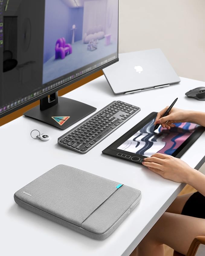 tomtoc 360° Protective Laptop Sleeve for 14-inch New MacBook Pro M5 Pro/Max (2026) A3426 A3427 A3434 M4/M3/M2/M1 A3112 A3401 A3185, Water-Resistant Laptop Case Fits Dell XPS 14 & 13.8" Surface Laptop